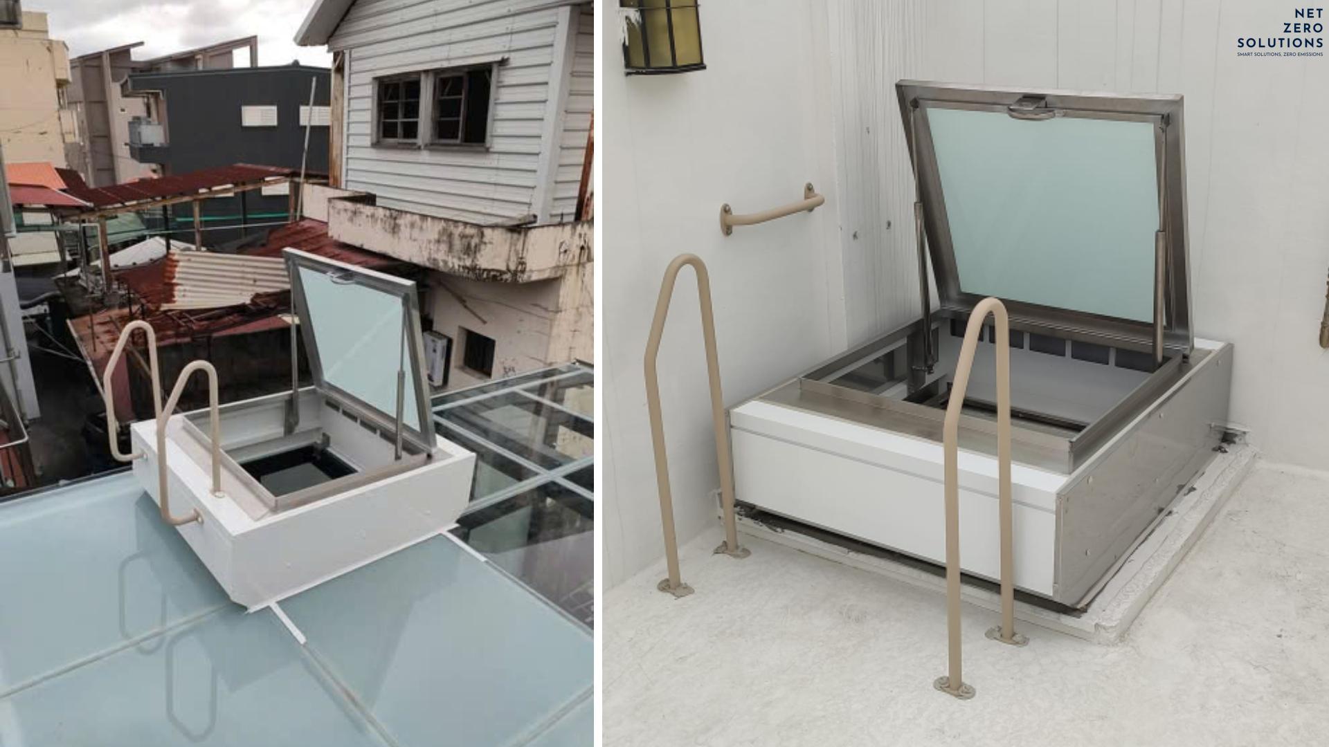 Nắp thăm trần thoát hiểm